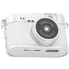 Generic Videocamera Portatile Compatta Telecamera CCD 2K HD per la Registrazione di Studi di Viaggio per Viaggiatori e Vlogger Blu (WHITE)