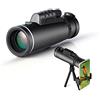 Kitlay Telescopio monoculare 12X50 con BAK4 Prisma FMC Lens Smartphone Holder treppiede, perfetto per Outdoor Bird Watching Hunting Camping Travelling, Monoculari per adulti ad alta potenza