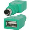 StarTech.com GC46FM - Adattatore di ricambio per mouse USB a PS/2 F/M