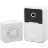 Zunate Campanello Video Intelligente X3 WiFi Visibile, Voce Bidirezionale, Obiettivo Grandangolare HD, Videochiamata Remota, Telecamera Diurna e Notturna, Copertura Ciclo Automatica,