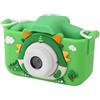 Riuulity Camera per Bambini con Doppia Fotocamera, Registrazione Video, Auto, Zoom Digitale 8x per Filtri Puliti per Ragazzi e Ragazze, Design dei Dinosauri, Giochi, Musica, Videocamera