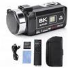 Dpofirs Videocamera 8K Videocamera da 64 MP per vlog, Digitale WiFi con Zoom 18X, Videoregistratore, Messa a Fuoco Automatica, Touchscreen da 3, Webcam