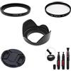 Generic SK46 58mm Diametro Obiettivo Della Macchina Fotografica Bundle Set Kit Paraluce Filtro UV Spazzola Adattatore Anello Tubo Sostituire Canon FA-DC58E Per Canon G1X Mark II Fotocamera