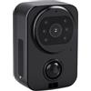 AMRTTWY Action Camera, Telecamera MD29 1080P PIR con clip for visione notturna, indossabile, DV, videoregistratore con rilevamento del movimento a infrarossi,per Ciclismo, Moto
