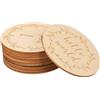 Kichvoe 14 Pezzi Dischi in Legno per Foto Milestone Bambina, Tappe per Shower, Decorazioni Nascita in Beige