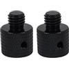 FEICHAO 2 adattatori a vite da 1/4-20 femmina a M5 M6 M8 M10 maschio a vite con foro laterale di rinforzo per accessori cardanici per fotocamera treppiede (da 1/4-20 a M8-1,25 x 7)