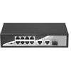 SHEHUALI Webcam, Networks 8 porto. Poe Switch 2ch 10/100 / 1000m Uplink Ethernet Switch 1Channel Gigabit Switch con SFP. Fessura