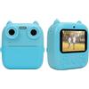 Yunseity Fotocamera per Bambini HD 1080P Doppio Obiettivo, Videocamera Selfie per Ragazzi e Ragazze, Colorazione Fai da Te, Giochi, Schermo IPS da 2,8 Pollici, Slot per Scheda TF, 48 MP,