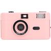 Annadue Fotocamera a Pellicola Usa e Getta da 35 Mm, Fotocamera a Pellicola retrò con Flash Incorporato, Fotocamera Vintage Leggera Riutilizzabile, Obiettivo 28 Mm F/8, Impostazione (PINK)