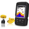 VCHICS Telecamera subacquea per la pesca, Impermeabile Fish Finder Monitor 2-in-1 Sonar Sonar wireless Trasduttore cablato ecoscandaglio per la pesca in kayak su lago ghiacciato(FF718LICD)