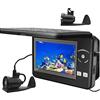 LLOOPK Telecamera subacquea da 4,3 pollici Telecamere da pesca Pesca sul ghiaccio Kit invernale Video Fish Finder Zoom digitale 4x LED IR for pescatore(Fishing Camera)