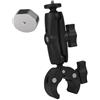 Snorvixre Supporto satellitare robusto e leggero in alluminio, regolabile a doppia sfera per parabola satellitare su barche con morsetto regolabile per parabola satellitare