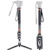 Cayer CF34DV Gamba monopiede in fibra di carbonio con base treppiede