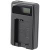 Qcwwy Caricabatteria per Fotocamera Portatile Micro USB per Np-Fw50 Compatibile con A6000 A6300 A6500 A7R A7 con Display LCD e Design Leggero