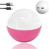 GXGSDM Sfera di cristallo a ultrasuoni 3D, sfera di cristallo con foto digitale, lettore video e foto da 2,7 pollici con display digitale, sfera con display video fai da te, adatta for amici(1-Pink)