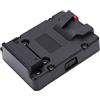 KIMISS Adattatore per Piastra in Plastica con Supporto Batteria V-Lock per Uscita D-Tap della Batteria della Fotocamera con Supporto V