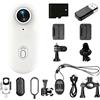 Generico Videocamera Moovora Con Registrazione Audio E Video 1080p/4k, Mini Videocamera Sportiva Con Numerosi Accessori, Videocamera D'azione Portatile for Ciclismo, Sport Estremi, Surf(White,1080P)