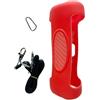Fiauli Custodia per altoparlante, compatibile con Bluetooth, con tracolla, copertura in silicone antigraffio per ricarica JBL 5, antipolvere, rosso