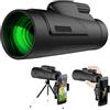 IZHIUTP Telescopio monoculare, 12 x 50, monoculare HD impermeabile e anti-appannamento, adatto per bird watching, campeggio, escursionismo, concerti