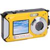 VBESTLIFE Fotocamera Subacquea da 2,7 K con Doppio Schermo Zoom 16X da 48 MP per Immersioni con Snorkeling, Fotocamera Digitale Compatta con impermeabilità Fino a 11 Piedi (YELLOW)