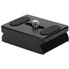 Generic Piastra a Sgancio Rapido, Cuscinetto Rialzato per Fotocamera in Lega di Alluminio CNC con Cuscino Protettivo, per Lab S Crane 2 Crane 3 e Altre Fotocamere
