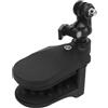 Diyeeni Supporto per Morsetto per Casco da Moto, Supporti per Testa da Bicicletta Supporto per Morsetto per Action Camera, Smartphone, Clip per Casco da 5 Kg Girevole Antiscivolo