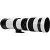 Cuifati 420 a 800 Mm F8.3 a F16 Celotdio Zoom Lens, Glass Ottico per le Lenti della Telecamera Manuale All Metal Construction, per la Telecamera a Specchio a Monte RF (WHITE)