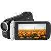 RASTKY Videocamera Videocamera 48 MP 2.7K 18x Digital Zoom 1500MAH 128GB, Schermo Rotabile da 3 Pollici, Luce di Riempimento, Tiro a Tempo, Output USB, per la Registrazione della