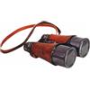RK NAUTICAL INSTRUMENT Binocolo vintage vittoriano con cinturino in pelle, ottone marino decorativo, design antico