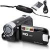 plplaaoo Fotocamera digitale 4K La fotocamera da 2,7 pollici può ruotare lo schermo Videocamera DV con zoom digitale 16X,Videocamera digitale HD con cavo USB,Fotocamera DV grande capacità (Nero)