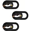 SIREG Copertura per webcam da 0,03 cm, ultra sottile, per MacBook Pro, laptop, smartphone, Mac, PC, tablet, per proteggere la tua privacy (nero auto e confezione da 3)
