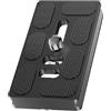 FGDTREE Facile da attaccare Piastra a sgancio rapido per treppiede Non Slip Pad in gomma Piastra QR in alluminio per viaggi e fotografia all'aperto Pad in gomma antiscivolo