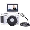 XUMIUZIY Fotocamera Digitale, Videocamera 4K da 64 MP con Schermo Ribaltabile da 3 Pollici e Zoom Digitale 18X, per Fotografia Grandangolare e Macro (WHITE)