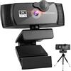 QZCX Webcam PC, Webcam 4K 2K 1080P Full HD Web Camera con microfono USB Web Cam for PC Computer portatile Videocamera Mini 4K(2k)