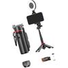 SHOOYIO Treppiede Selfie Stick Manico con 6Sezione Asta Estensibile e Bluetooth Compatibile Telecomando per Uso Vivavoce Maniglia