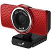 Genius ECAM 8000 - Webcam Full HD 1080P Rojo
