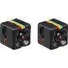 BJdfgE 5-1PCS SQ11 Mini Telecamera Full HD 960P Videocamera con Sensore di Movimento Visione Notturna Micro DVR Sport DV for Windows 7/2000/XP/Vista(2PCS)