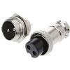 ESden Aviation Plug Maschio & Femmina Filo Pannello Metallo Connettore 16mm 2/3/4/5/6/8/9 Pin GX16