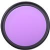 Ymnilian Filtro Polarizzatore, Filtri Fotografici 2 filtri colorati ultrasottili da 49/52/55/58/62/67/72/77/82 mm for obiettivo della fotocamera, colore grigio rosa verde blu rosso marrone(55mm,Full Purple)