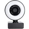 COFI 1453 cofi1453® Webcam 2K 4MP ECM-CDV1233A Telecamera 30FPS con LED Lamp FaceTime con microfono ad alta definizione compatibile con laptop, computer