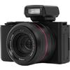 AgfaPhoto Realishot C130 - Fotocamera digitale compatta con scheda SD da 32 GB, sensore CMOS da 16 MP, zoom, stabilizzazione, autofocus, display LCD da 2,8, batteria ricaricabile, colore: nero