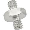 NovelGoal Vite di conversione della fotocamera da 1/4 3/8 maschio a maschio, vite esagonale rinforzata per fotocamera DSLR testa a sfera LED treppiede monopiede (1/4 a 1/4,1 PCS)