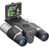 Generic Binocolo digitale HD con schermo LCD, telescopio digitale per esterni, per bird watching, calcio, concerti e caccia, argento, micro USB