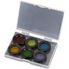 Generic 6 colori set lente 1,25 pollici ritardo M28 con scatola di plastica verde rosso blu giallo arancione viola Ricambi per telescopi astronomici