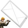 Generisch Mirino - ABS compatto 8,5 x 5,4 x 0,2 cm | Vocatore videocamera | Righello di posizionamento | Strumento cornice | Per la composizione della fotocamera, riprese video, produzione di film e uso