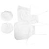 Gadpiparty 2 Set Costume Chef Bimbi Mesi con Grembiule Bianco e Cappello Abbigliamento Fotografico per Cucina Feste e Giochi di Ruolo