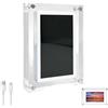 Generic Cornice digitale da 12,7 cm, cornice digitale WiFi integrata da 4 GB di memoria, design F-rame acrilico, touchscreen IPS, facile da condividere foto o video ovunque