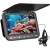 BJdfgE Videocamera da pesca subacquea HD, videocamera sul ghiaccio 7 pollici, pescatore subacqueo con batteria 10000 mAh(25M no DVR)