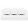Tangxi Tastiera a 3 Tasti, Tastiera Meccanica Personalizzata Bluetooth Cablata USB con Design Ergonomico, per Computer Universali Linux IOS (WHITE)