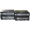 vhbw 2x batteria compatibile con Sony HXR Serie HXR-NX5E videocamera camcorder (6000mAh, 7,2V, Li-Ion)